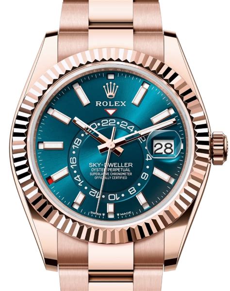 rolex sky dweller or rose